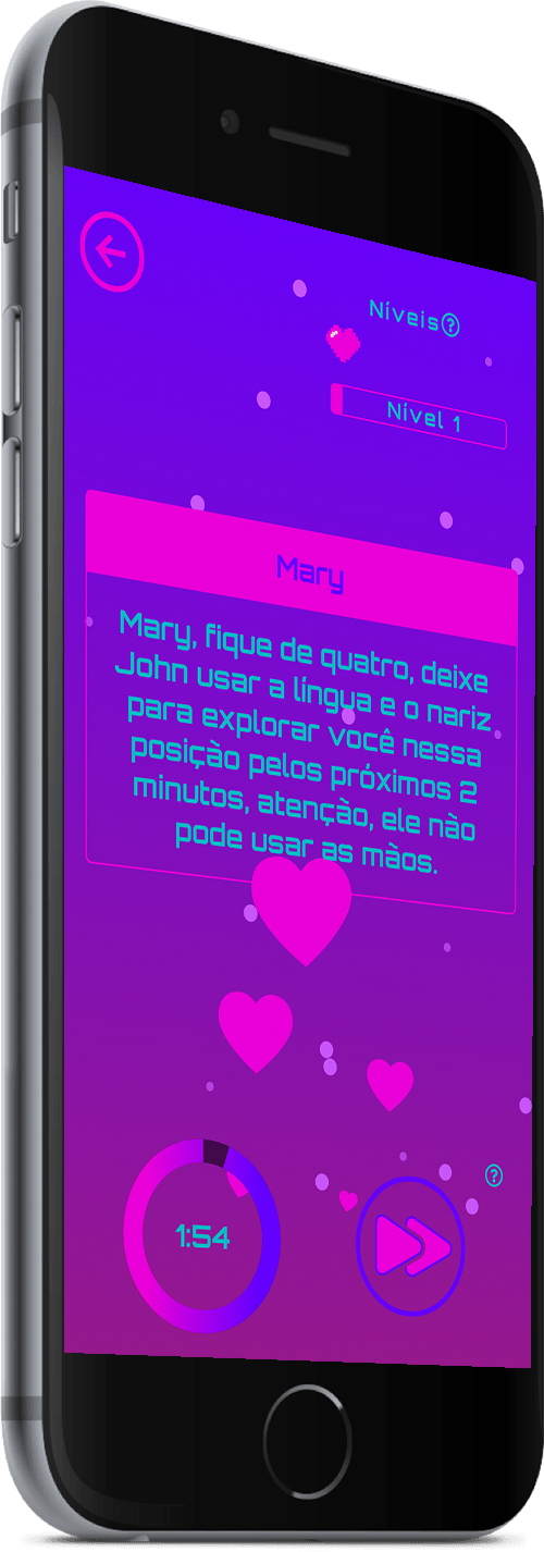 Jogo de desafios para casais.